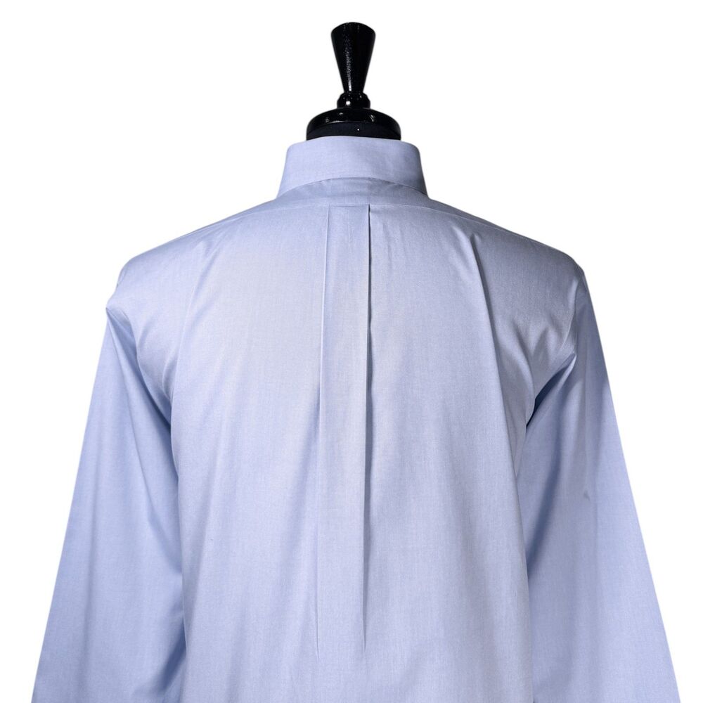 Brooks Brothers Regent Mens Dress Shirt 16 34/35 Blue Button Down Non Iron - Picture 7 of 8